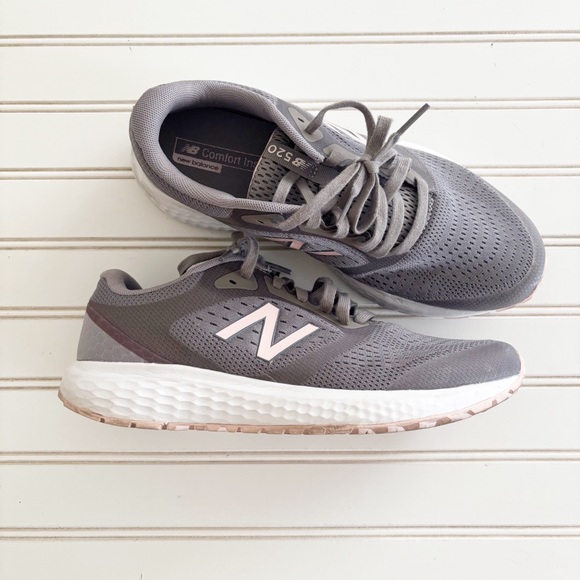 New Balance Shoes - New Balance Gray/Pink Women 520 v6 Running Shoes W520LM6
